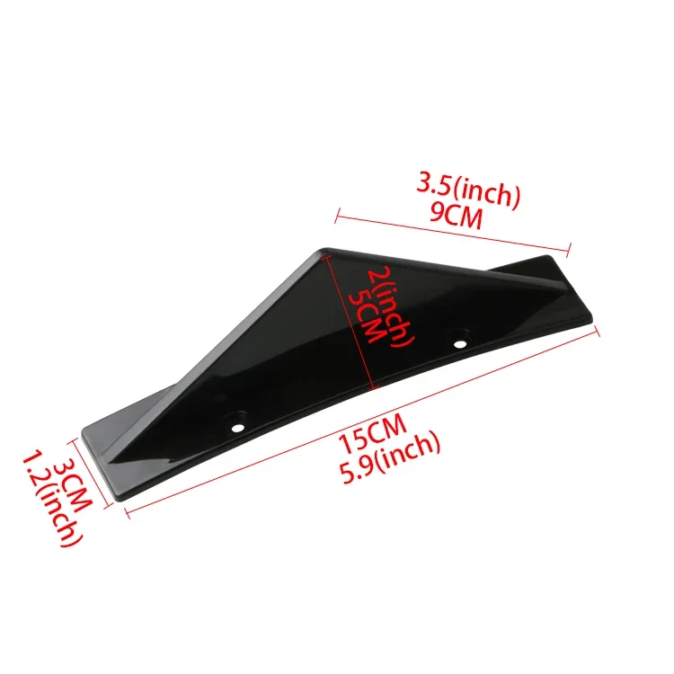 Wing Triangle Universal Shark Rear Bumper Diffuser for Audi A3 A4 B6 B8 B7 B5 B9 A6 C5 C6 C7 A5 Q5 Q7 8P 8V 8L Car Accessories smile
