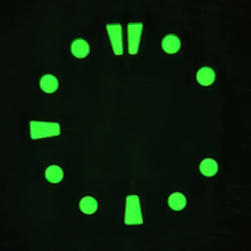 Seiko Blue Dial C3 Green Luminous 28.5mm Watch Dial for NH35 NH36 Movement Fits SKX007 6105 SRPD Tuna Monster Turtle Watch Case