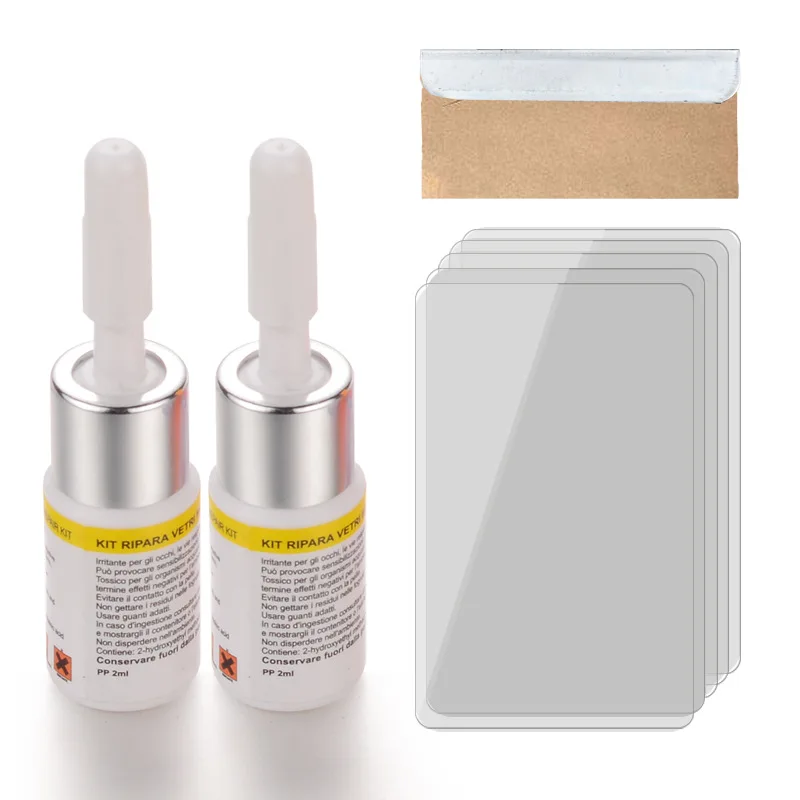 Windshield Repair Kit Car Glass Repair Tool Set Quick Fix Cracked Car Windows Resin Sealer DIY Auto Window Screen Polishing