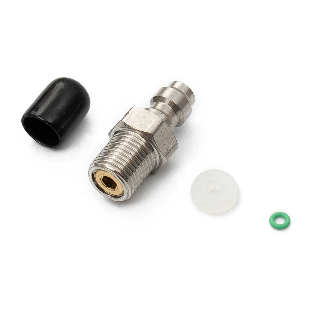 8mm Male Thread Quick Connect Valve PCP Filling With Valve M10 1/8NPT 1/8BSPP Male Connector For High Pressure Pumps Tool