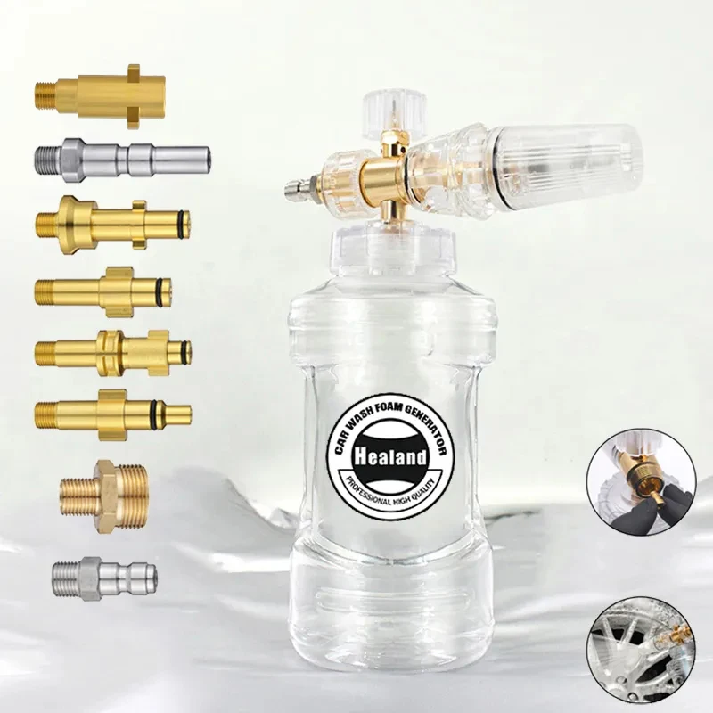 Alloy Snow Foam Lance 1L Car Foam Lance for Karcher Car Pressure Foam Gun Nozzle Car Clean Wash Tool Shampoo Sprayer Car Washer