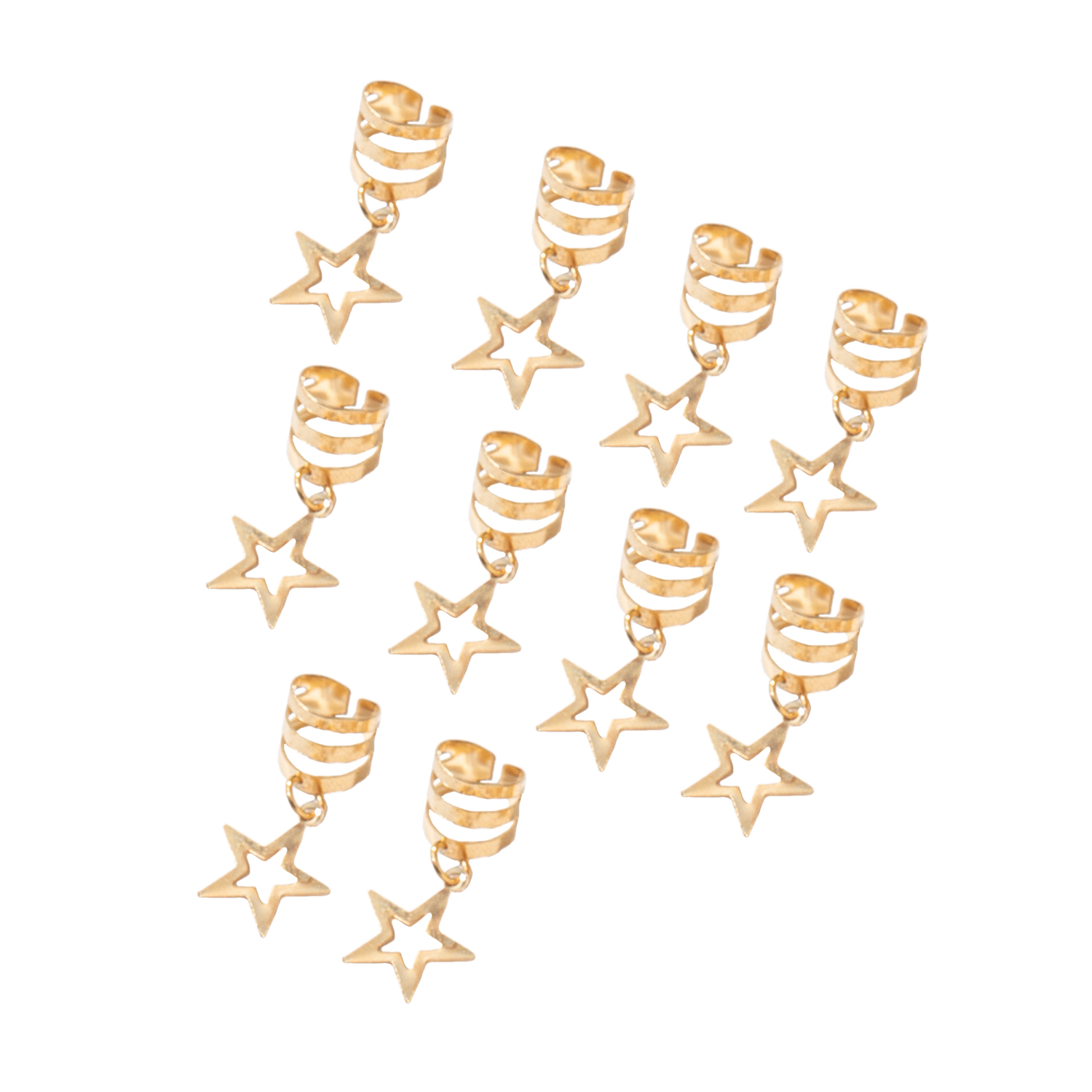 Twist Braid Hair Ornament Dirty Braid Hair Buckles Spiral Hollow Star Rings Women Circle Hoop Braid DIY Pendant Hair Accessories 83226 5 aee45