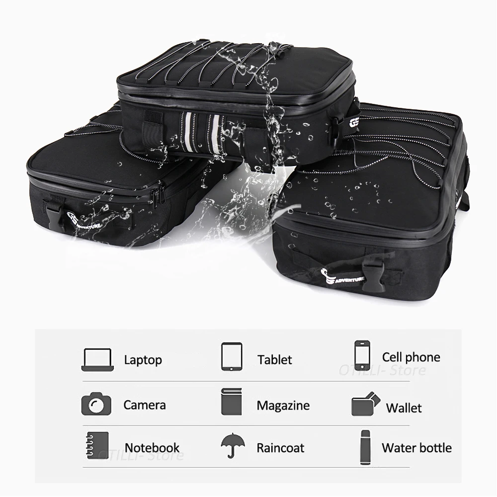 Motorcycle Rack Top Box Case Saddle Waterproof Luggage Bags For BMW K1600B K1600GA K1600GT K1600GT K1600GTL K 1600 B GA GT GTL
