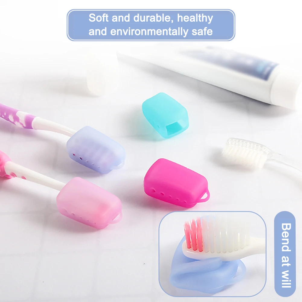 f Toothbrush Covers Portable pcs Caps Case Silicone Electric Head Cover Food Material Bathroom Accessories