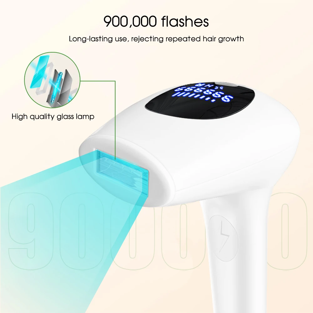 2025 999,999 IPL Body 8 Gears Pubic Bikini Handheld Gun new Laser Hair Removal Epilator for Women Permanent Photoepilator Depiladora