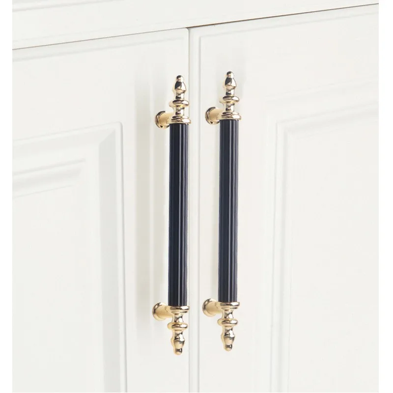 Modern Light European Wardrobe Cabinet 2025 Door Handle Drawer Shoe Cabinet Furniture new Hardware Circular Tube Handle