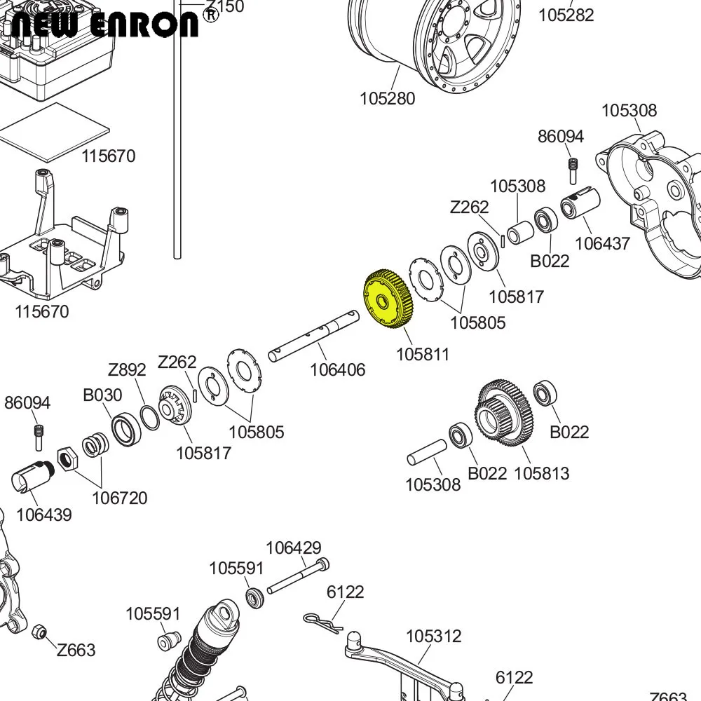 45# Steel Drive Gear 49T 48 Pitch Replace 105811 for RC Car 1/10 HPI Racing Savage XS SS XS Flux Ford Raptor TOYOTA FJ CRUISER
