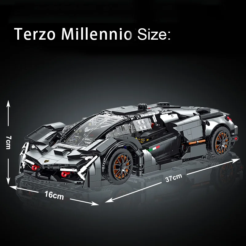 MORK 1512pcs Original Technical Building Blocks Sports Racing Car MOC Supercar Models Kit Bricks Toys for Kids Boys Gifts 023027
