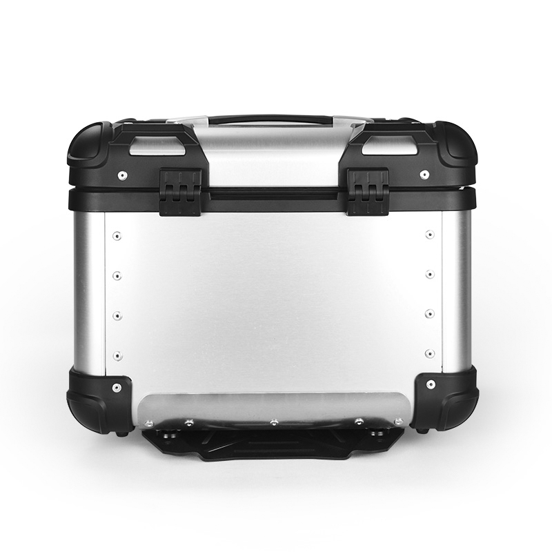 Caja de Herramientas trasera de aluminio para equipaje de motocicleta, accesorio Universal para Honda, Suzuki, Yamaha, BMW, maletero de casco, 35L/45L