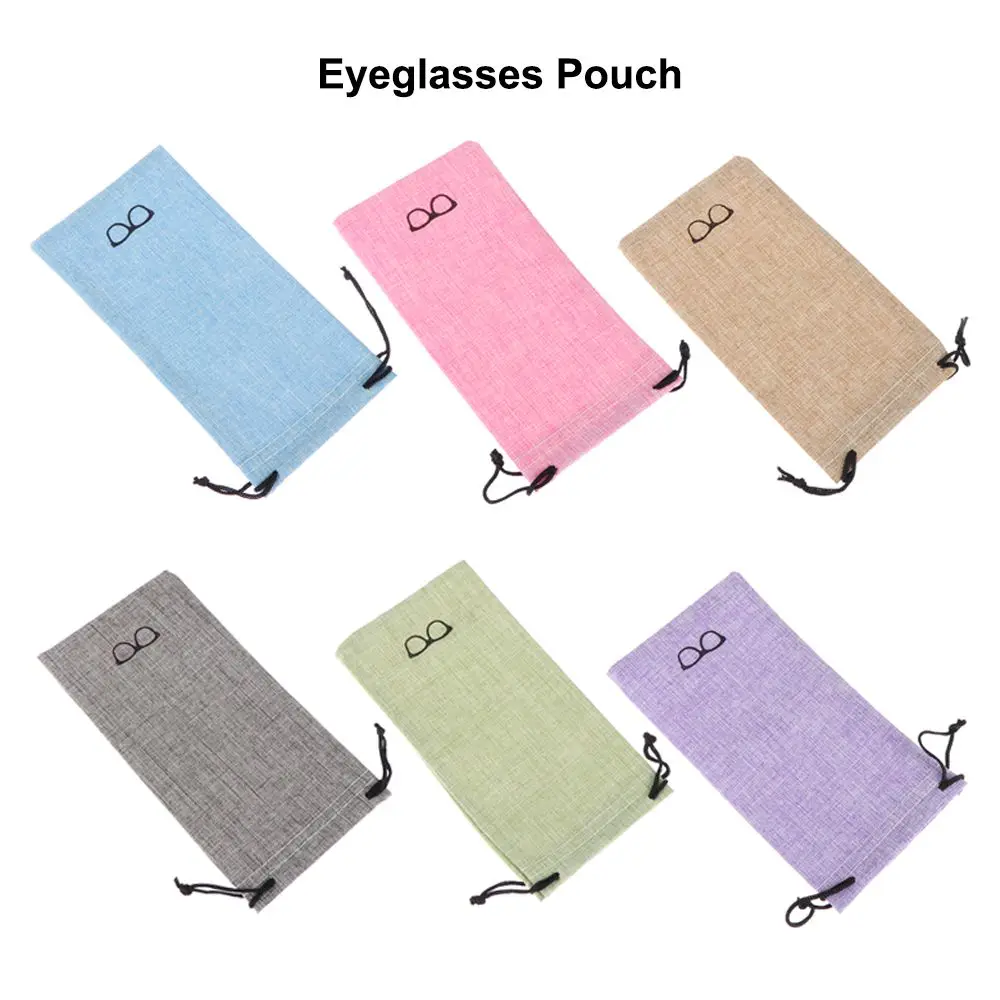 5/10/20Pcs Accessories Cleaning new 2025 Portable Eyewear Eyeglasses Pouch Lanyard Cloth Bags Sunglasses Bag Optical Glasses Case