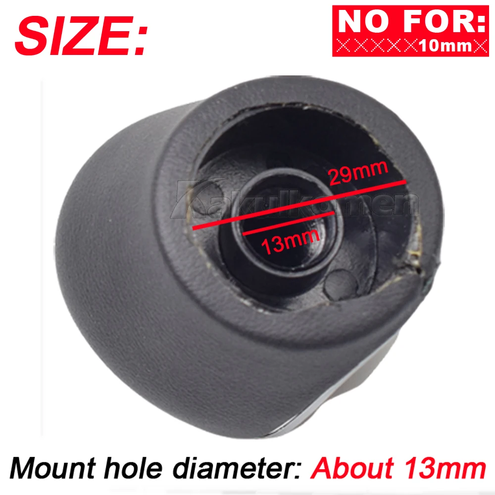 Speed Gear Shift ddmysmile 6 Knob For Ford Eo 4 S-Max C-Max Focus 2 Kuga Leather Shifter Lever Arm Headball Car Accessories Smile