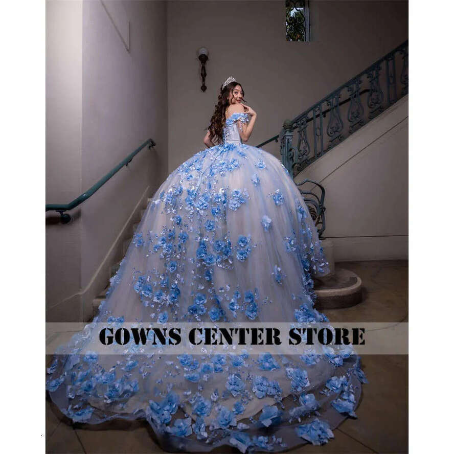Princess Quinceanera Sweet Years Girl Birthday Party Dresses With Appliques Vestidos De