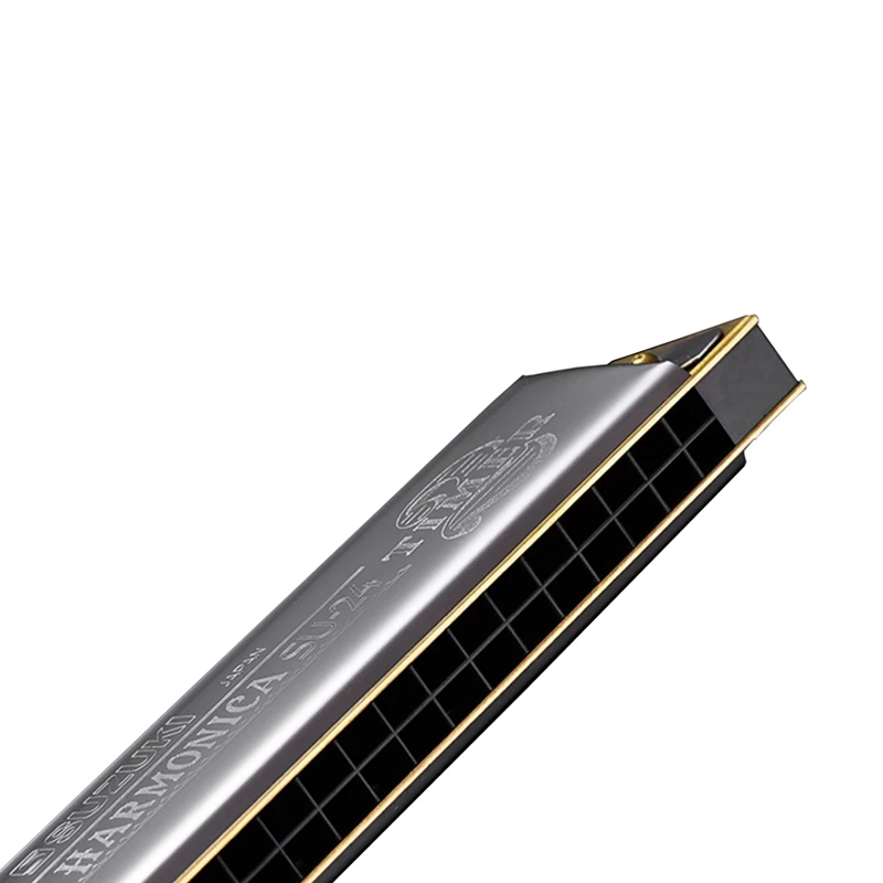 Suzuki-tremolo harmonica with two timer, traditional harmonica with dual notes, brass reeds, quality Japan musical instruments
