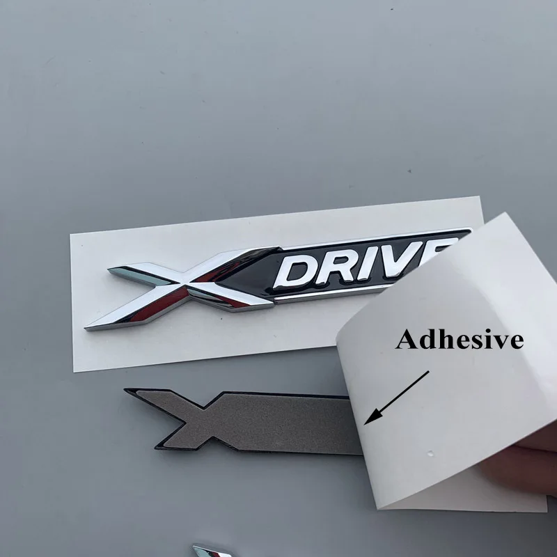 3D ABS Logo Xdrive Emblem Car Trunk Badge Nameplate Xdrive Sticker For BMW Xdrive 320d 320i 530d 525d E60 F10 G20 Accessories