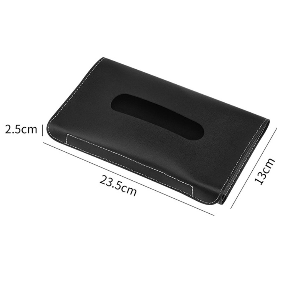 Box Pu Leather Car Sun Visor Holder Tissue Interior Storage For Wet Tissue Box Klinera For Kleenex