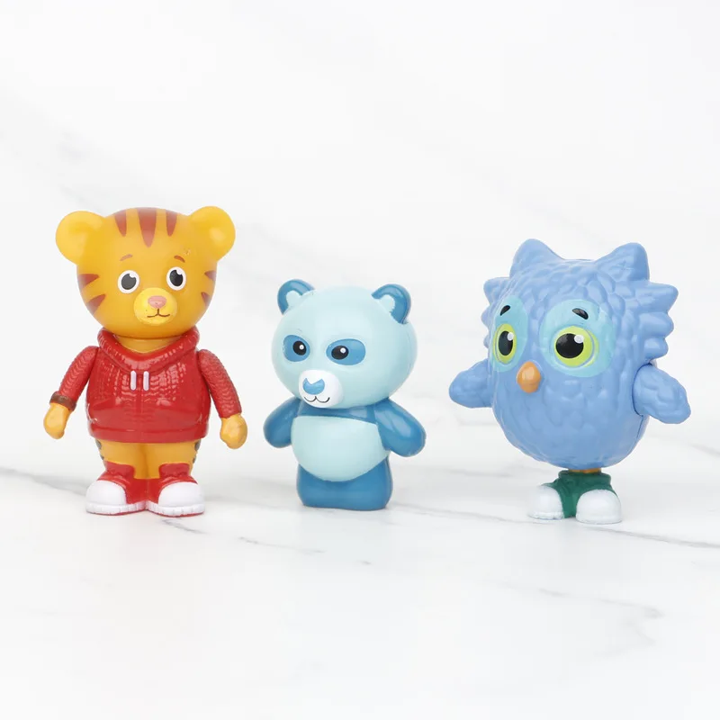 10Pcs/Set Daniel Tiger's Neighborhood Figure Toy Daniel Tiger Katerina Kittycat O the Owl Miss Elaina Prince Model Doll