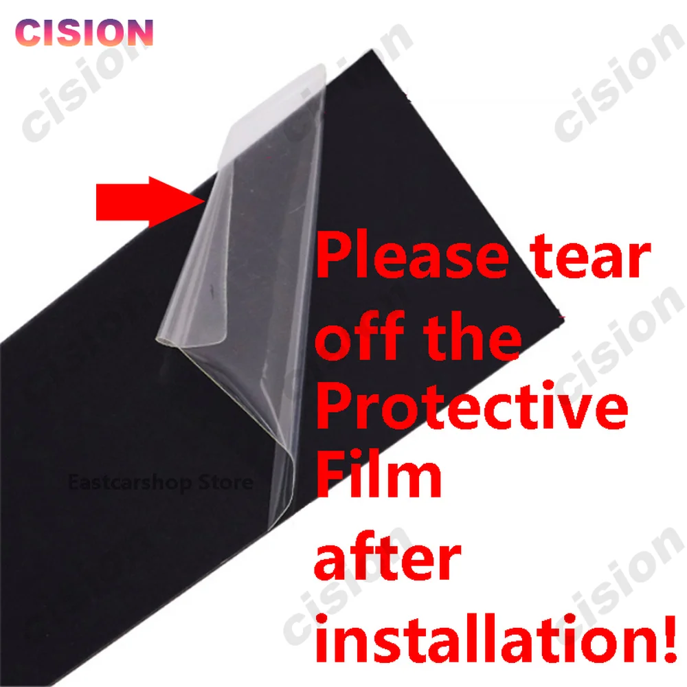 Mirror Car 10X Effect ddmysmile Window Door Column B C Pillar Post Cover Trim Glossy Black PC Material Sticker For Mazda 6 Sedan 2014-2021 Smile