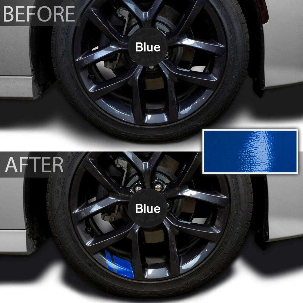 6Pcs Car Sticker Reflective Wheel Hub Decals for Peugeot 208 207 308 RCZ 408 407 307 206 for Citroen C4