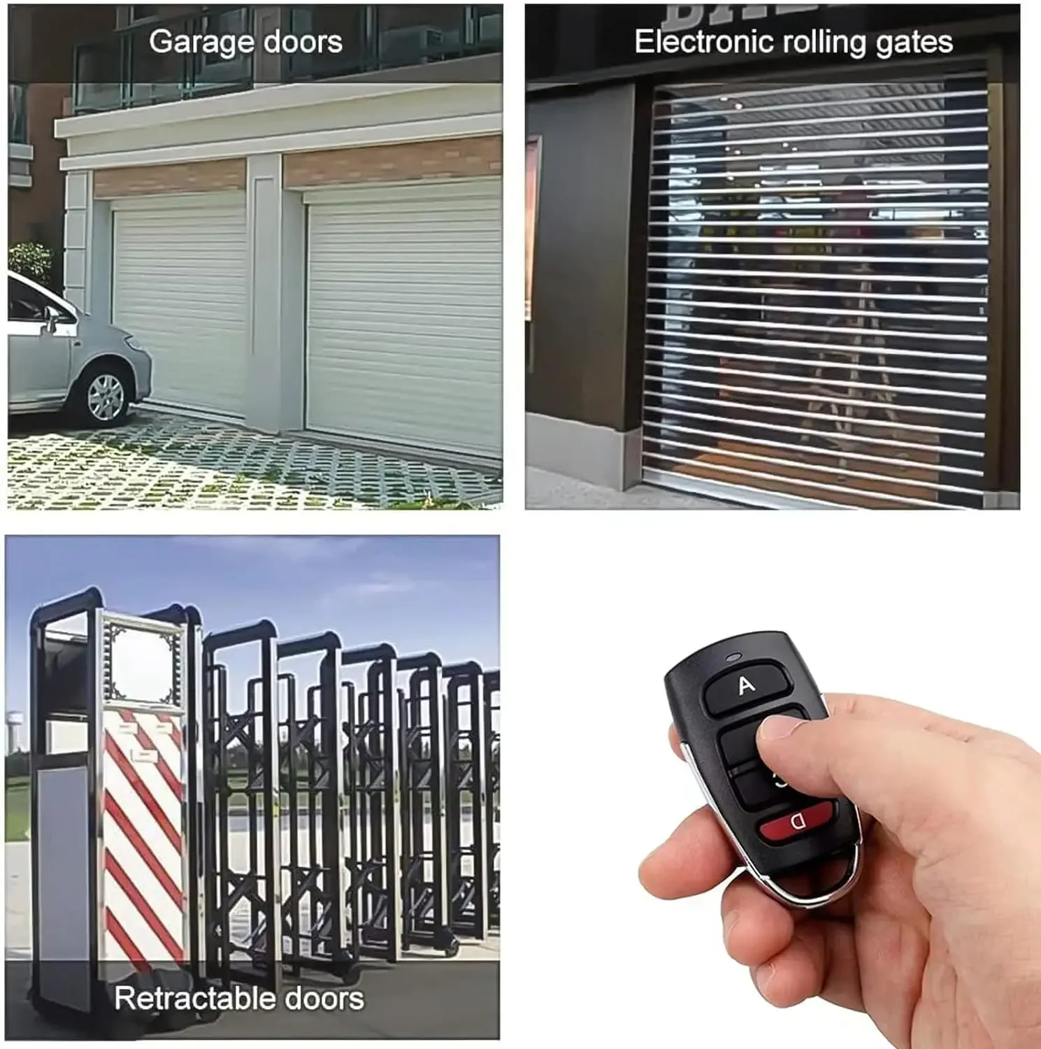 Universal Garage new Door Control 433mhz Remote Control For 2025 Gate fixed code Duplicator 2PCS/4PCS with Wholesale price