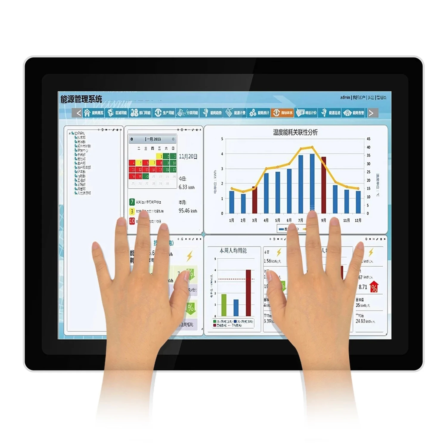 17 19 Inch Industrial Computer All in One PC with Capacitive Touch Screen 21.5" Embedded Mini Tablet Panel Wifi for Win 10 Pro