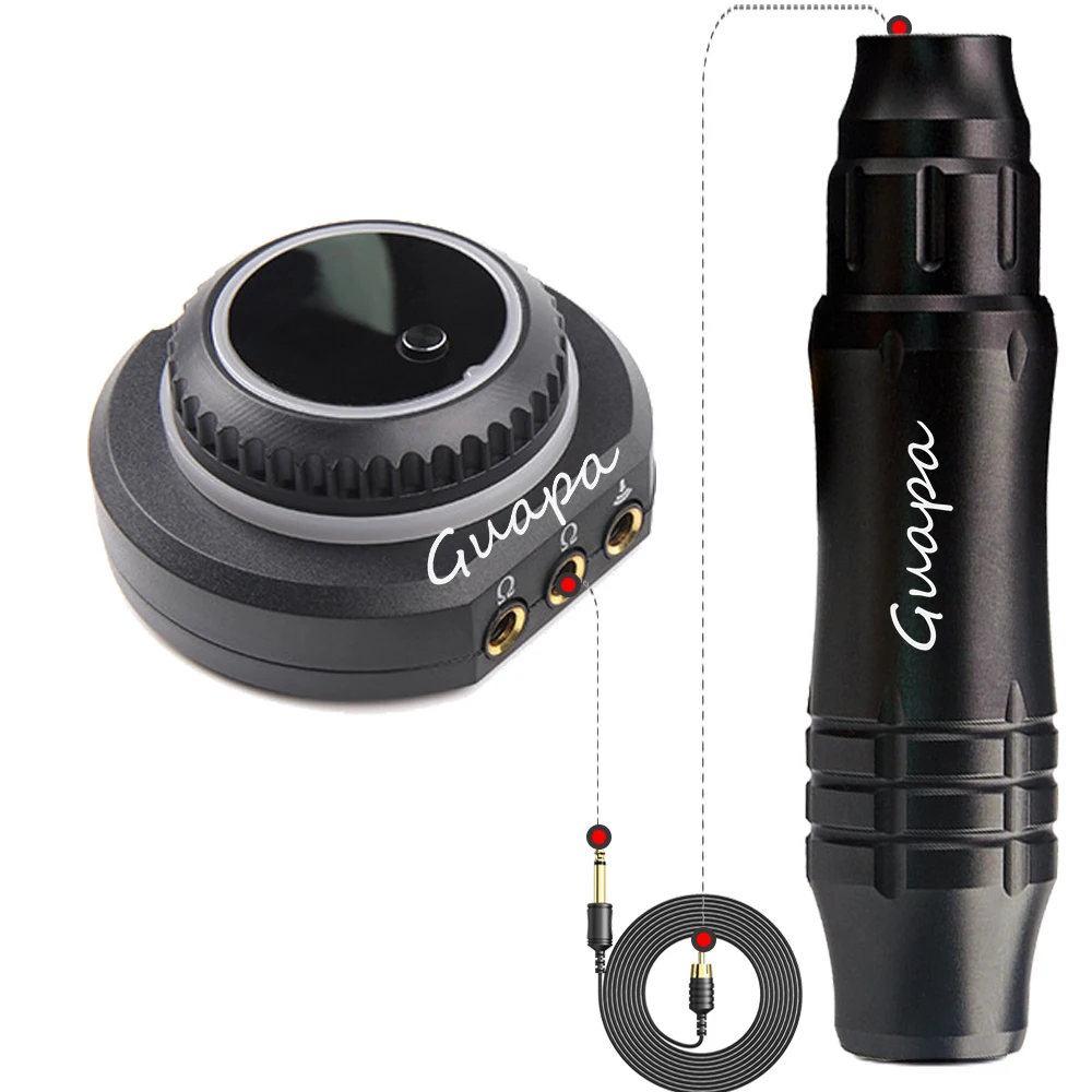 hine Kit Tattoo Rotary Tattoo Pen RCA Interface LED Digital Power Supply Permanent Makeup Universal Cartridge Tattoo Set smile