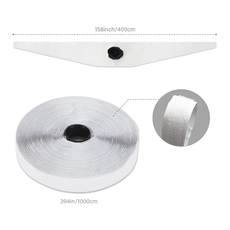 Portable AC Window Seal, Universal Window Seal For Portable Air Conditioner, Window Vent Kit With Shrink Rope