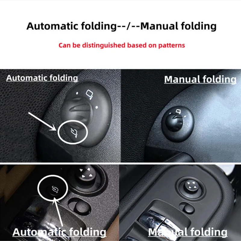 Car Rearview Mirror Cover Caps Side Wing Mirror Shell Sticker for MINI Cooper Clubman R55R56R60 Countryman F55F56F60 Car Styling