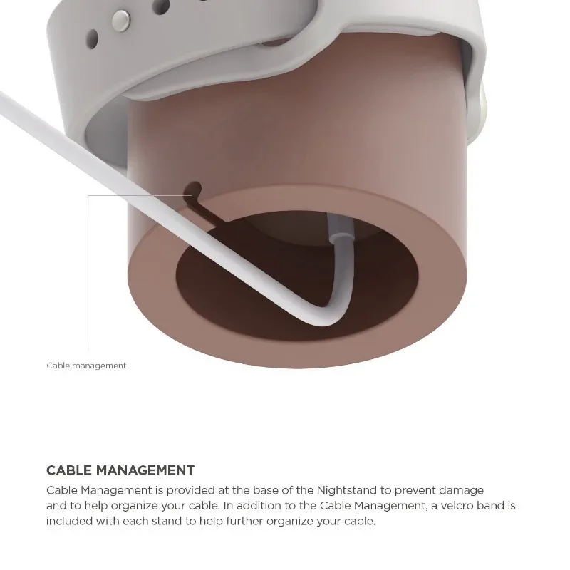 Charger Stand Mount Silicone Dock Holder for Apple Watch Series 4/3/2/1 44mm/42mm/40mm/38mm Charge Cable