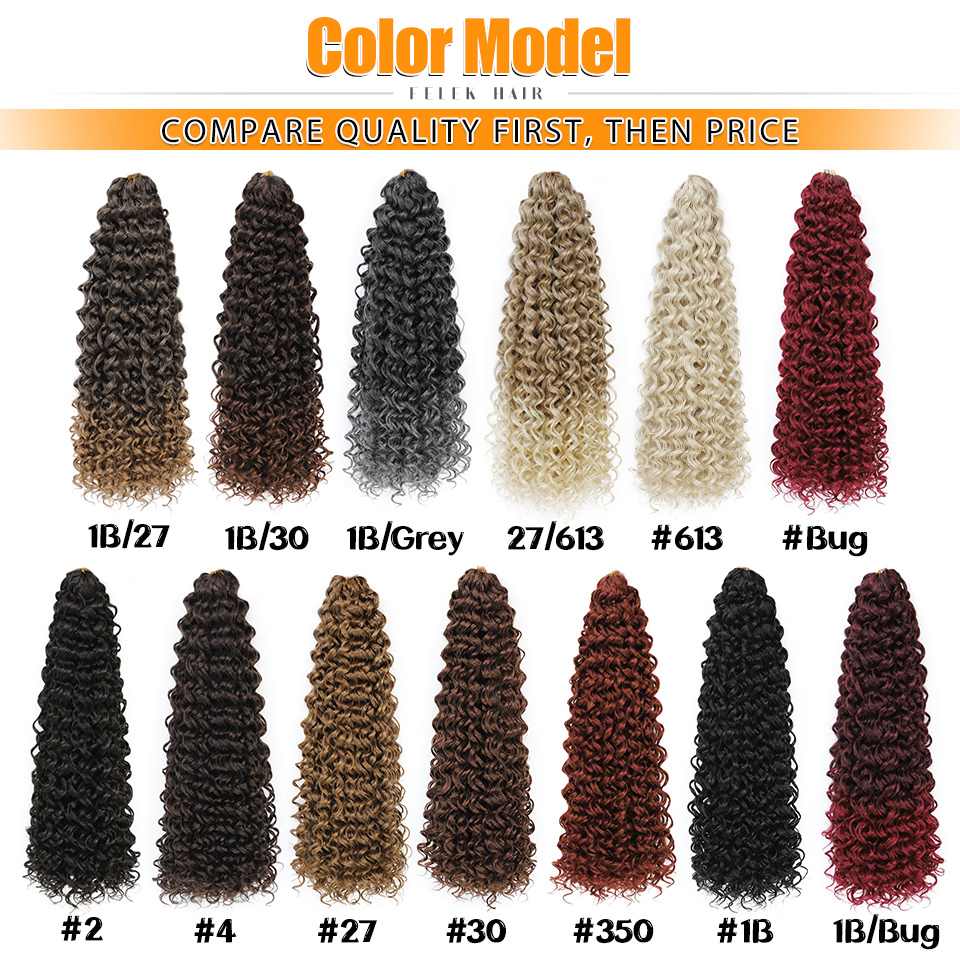 Ocean Wave Braiding Hair Extensions Crochet new Braids Afro Curls 2025 Synthetic Ombre Mazo Curly BlondeTwist Braid Afrokudri For Women