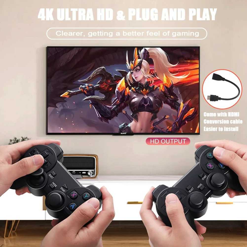 GD10 X2 Plus Gaming Stick 4K HD Retro Video Game Console Wireless Controller 64/128/256GB Built in 58000 Game Port TF Card Y241109