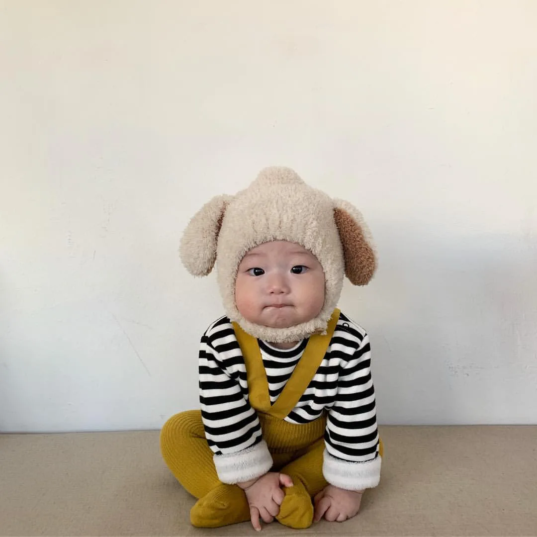 Winter Cute Hat Baby Fleece Warm Bonnets Rabbit Ear ddmysmile Hats For Kids Infant Babies Accessories Newborn Photography Props Boys Girls Smile