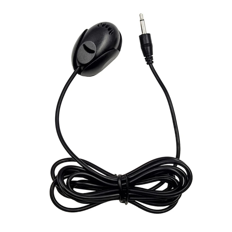 Mic 3.5mm External Microphone Assembly for Car Vehicle Head Unit Bluetooth-Enabled Stereo Radio Receiver GPS DVD