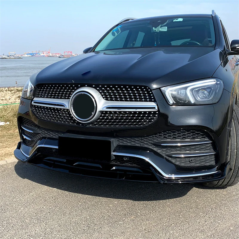 2020-2023 For Mercedes Benz GLE W167 C167 GLE350 GLE450 GLE53 Car Front Bumper Lip Splitter Diffuser Spoiler Guard Protector Kit