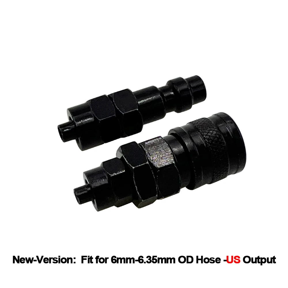 New HPA (US Foster) 23-2 Male / 2302 Female Quick Disconnect QD Push-In Plug Fitting to 6MM - 6.35MM OD Hose For Pneumatic Tools
