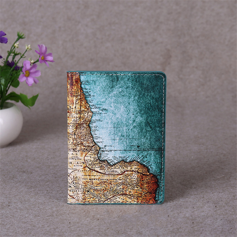 Starry Sky Passport Cover Women Men Pu Leather Travel Wallet Color Landscape Passport Holder High Quatity Case for Passports