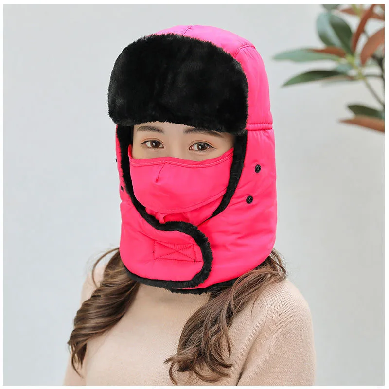 Trooper For Balaclava Waterproof Men Women Russian Thermal Trapper Bomber Hat Hunting Ski Snow ddmysmile Cap Smile