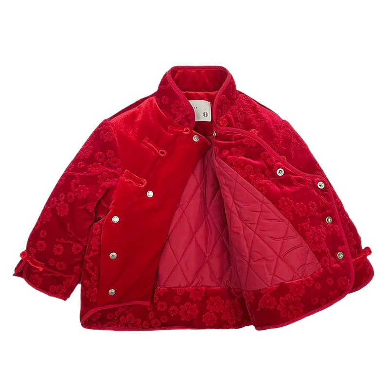 The new light luxury custom country tide collar Tang suit Hanbok plus cotton jacket warm New Year's Eve clothing tops