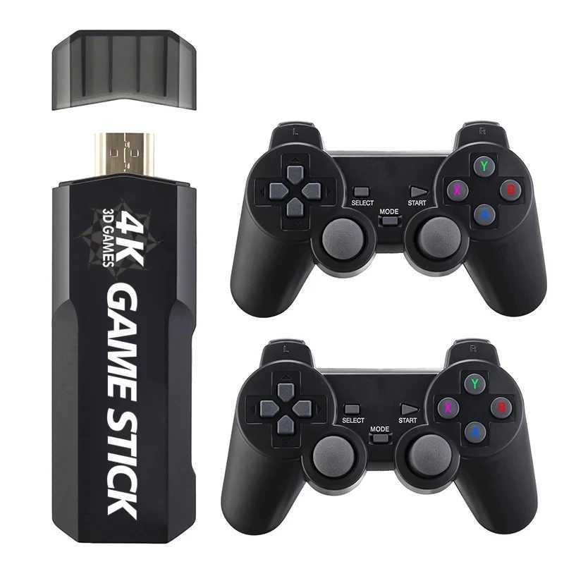 X2 Plus 64G 50000 Game GD10 Pro 4K Game Stick 3D HD Retro Video Game Console Wireless Controller TV 50 Emator for PS1/N64/DC Y241109