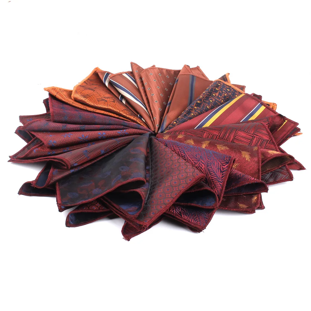 Square Pocket New Floral For Men Women Striped Chest Towel Hanky Gentlemen Hankies Men's Handkerchief Suits Pocket Towel Gifts smile 's