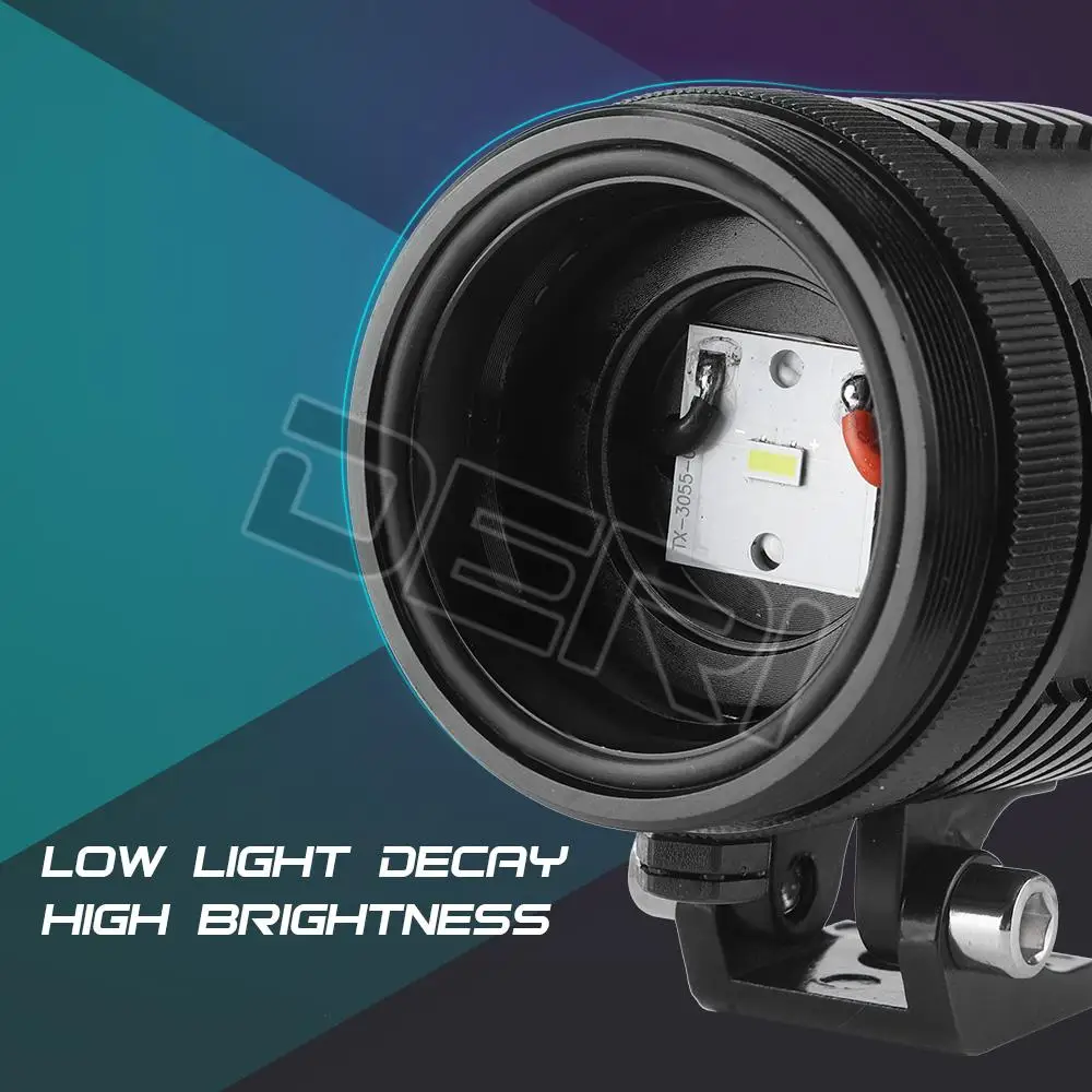 30W LED Spot Beam Head Light 12V 24V 36V 48V Work External Lamp Adjustment Laser Barrel Headlight For ATV Offroad Truck Tractor