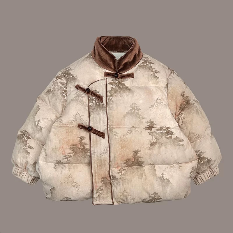 Winter children's new designer models of fashion warm thickened hanfu down jacket to pay homage to the New Year's Eve jacket tops