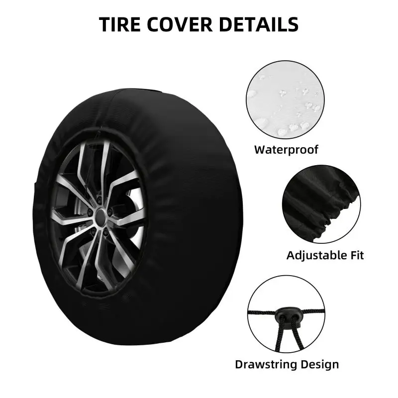Star Of Life Spare Tire Cover for Honda CRV Jeep RV SUV Camper Emt Paramedic Medic Car Wheel Protector Covers 14" 15" 16" Inch