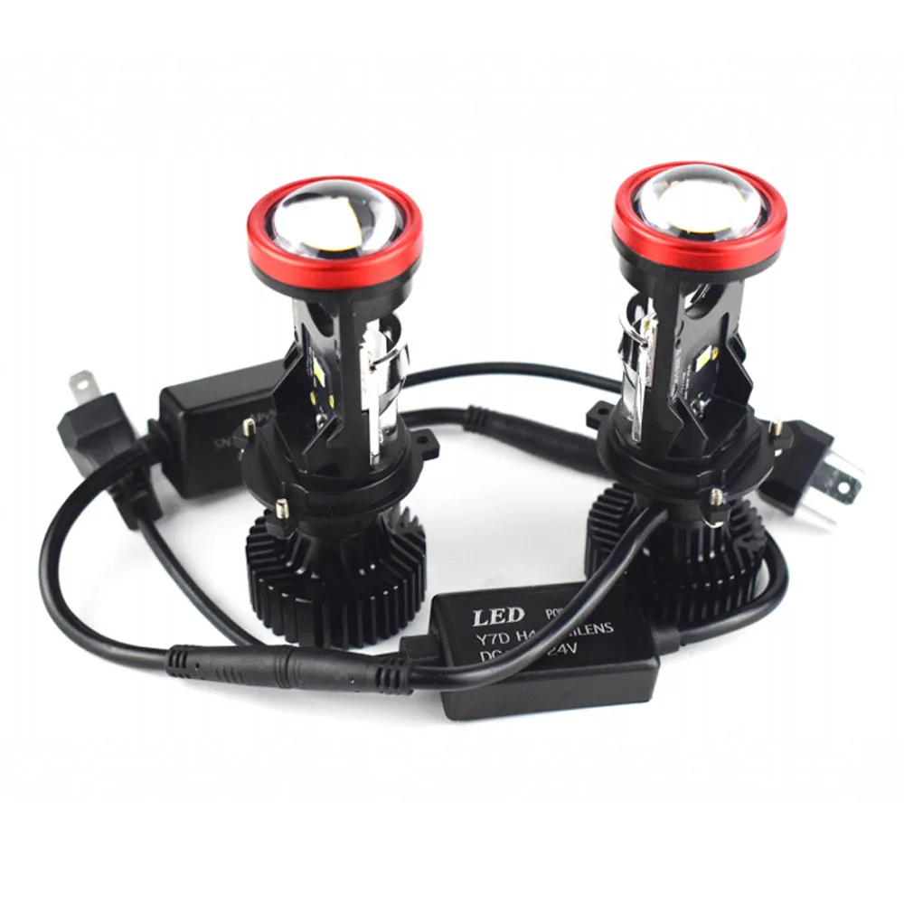 60000LM Y8 H4 LED Headlights with Projector Lens Turbo Fan Auto H4 LED Lights Super Bright 9003 HB2 H4 Hi-Lo Car LED Headlight
