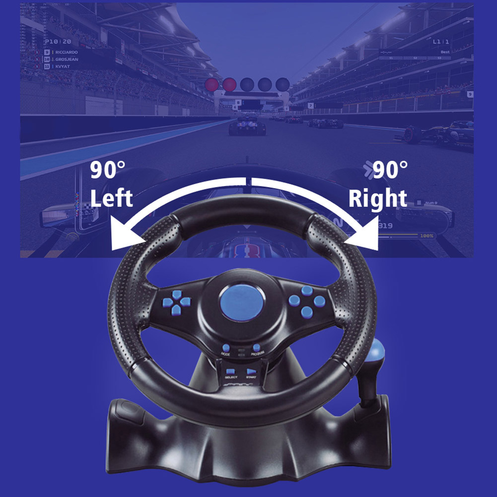 Racing Steering Wheel Dual Clutch Launch Control Computer USB Car Steering-Wheel for Switch/xbox One/360/PS4/PS2/PS3/PC