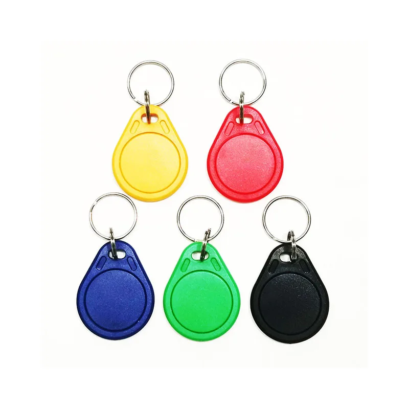 10Pcs EM4305 T5577 125khz Copy Rewritable Writable Rewrite Keyfobs RFID Tag Key Ring Card Proximity Token Badge Duplicate