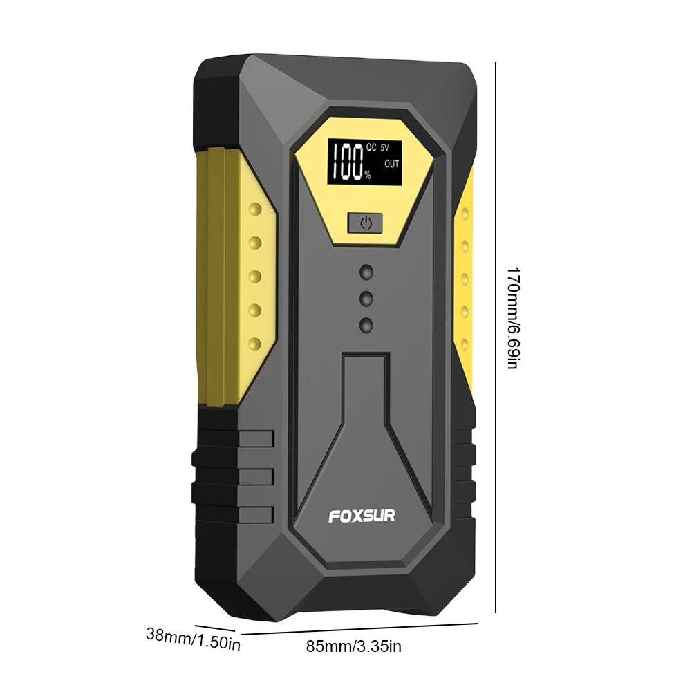 26800mAh Car Jump Starter Power Bank 12V Portable Car Battery Booster Charger Starting Device 800A Emergency Car Starter Buster