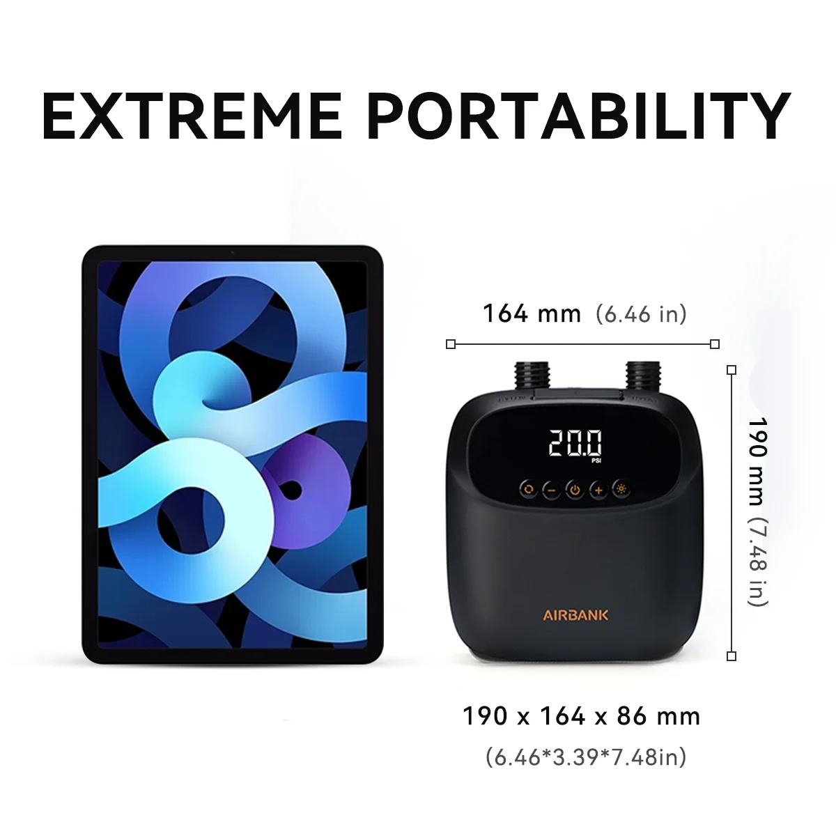 12V Iatable SUP Boat 20Psi Electric Air Pump Intelligent Iatable Pump For ddmysmile Outdoor Paddle Board Kayak Accessories Smile