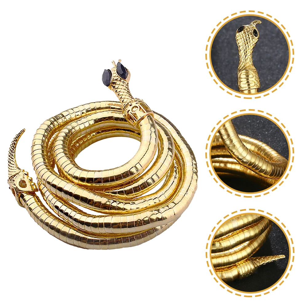 Bracelet Accessory Snake Womengle Punk Jewelry Aesthetic Minimalist Cuff Choker Necklace Wrap Egyptian Costume Arm smile