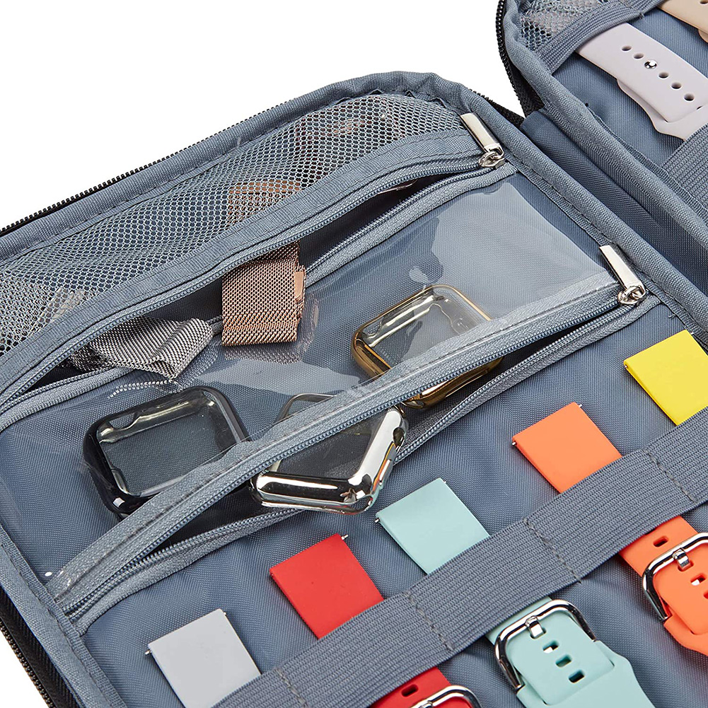 Watchband Case Storage Bag for Apple Watch Organizer Travel Carrying Case Portable Watch Strap Band Storage Pouch smile
