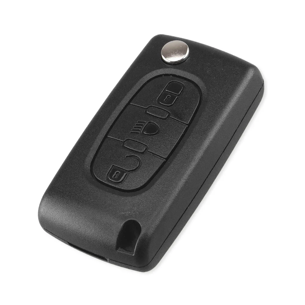For CE0536/0523 KEYYOU HU83 Peugeot 107 207 307 308 407 408 Parer For Citroen C3 C4 C5 C6 Berlingo Picasso Xsara Car Key Shell smile